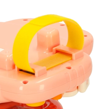 Zabawka interaktywna kierownica dla dzieci dziecka malucha do wózka symulator muzyka dźwięki różowa