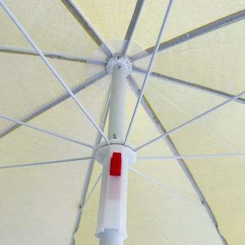 Parasol ogrodowy plażowy regulowany łamany składany UV 150cm żółty