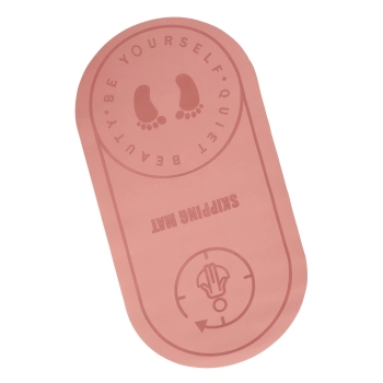 Mata do ćwiczeń jogi wygładzająca 127 x 63 x 0,6 cm różowa