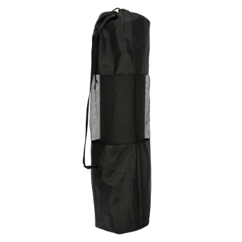 Mata do ćwiczeń jogi gimnastyczna treningowa fitness karimata gruba 1,5cm czarna + pokrowiec