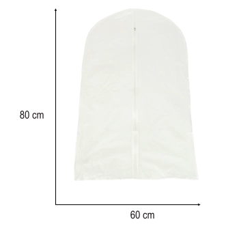Pokrowiec na ubrania garnitur odzież przezroczysty 60 x 80 cm