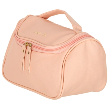 Kosmetyczka kuferek organizer podróżna damska męska pojemna na wakacje różowa