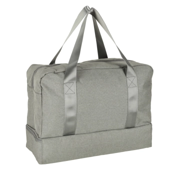 Torba podróżna bagaż podręczny do samolotu podróżna turystyczna pojemna uchwyt kieszenie 39x18x30 szara