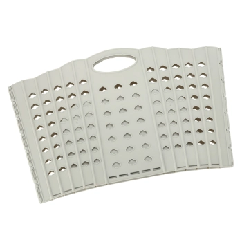 Kosz na pranie bieliznę składany organizer łazienkowy z uchwytem szary