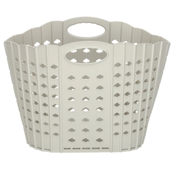 Kosz na pranie bieliznę składany organizer łazienkowy z uchwytem szary