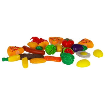 Zestaw Warzyw i Owoców do Krojenia 36 el. z Akcesoriami – Kreatywna Zabawa w Gotowanie