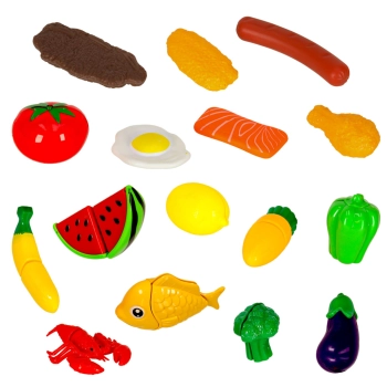 Zestaw Warzyw i Owoców do Krojenia 36 el. z Akcesoriami – Kreatywna Zabawa w Gotowanie