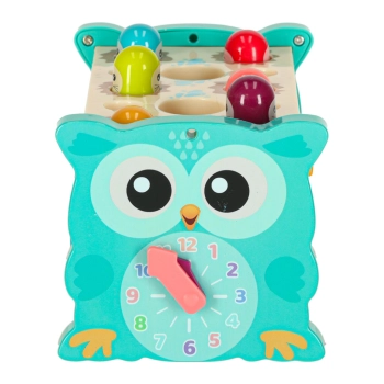 Zabawka sensoryczna wbijak dla niemowląt 8w1 Bibi-inn niebieska