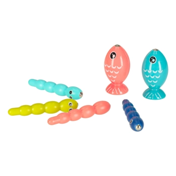 Zabawka sensoryczna wbijak dla niemowląt 8w1 Bibi-inn niebieska