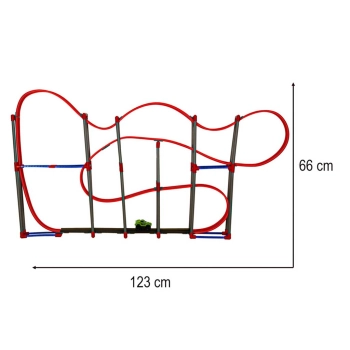 Magnetyczny tor samochodowy antygrawitacyjny 123cm XL 120el.