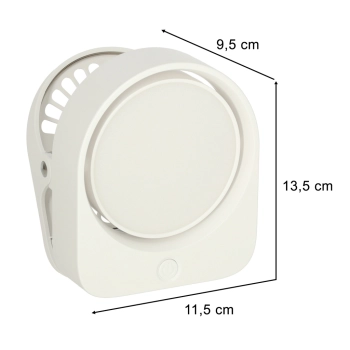 Lampka nocna z klipsem bezprzewodowa biurkowa do czytania biała