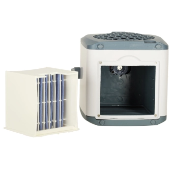 Klimatyzator klimator przenośny wentylator biurkowy nawilżacz USB biały