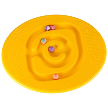 Równoważnia do balansowania deska z labiryntem dla dzieci żółta