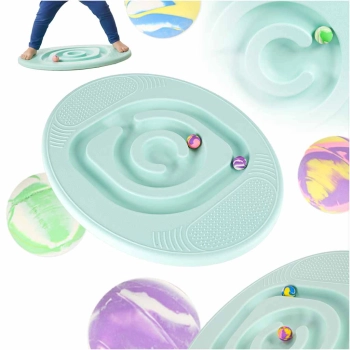Równoważnia do balansowania deska z labiryntem dla dzieci miętowa