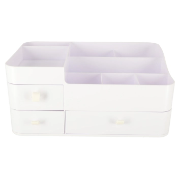 Organizer na kosmetyki szkatułka pojemnik kuferek na biżuterię z szufladami duży XXL