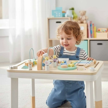 Stolik manipulacyjny LULILO montessori różowy