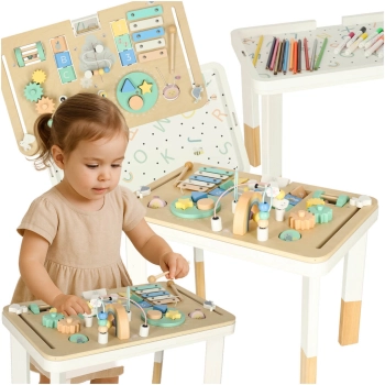 Stolik manipulacyjny LULILO montessori miętowy