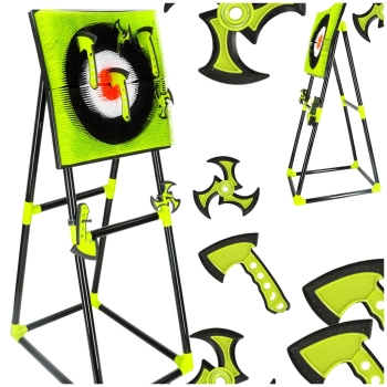 Tarcza dart silikonowa rzutki toporek gwiazdka akcesoria stojak zestaw XXL