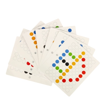 Tablica edukacyjna magnetyczna z pinezkami do układania mozaika szablon 40 kropek