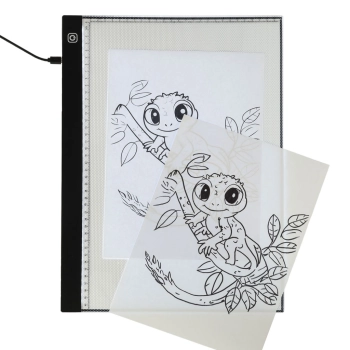 Deska kreślarska tablica tablet graficzny kalka do rysowania podświetlana LED A3