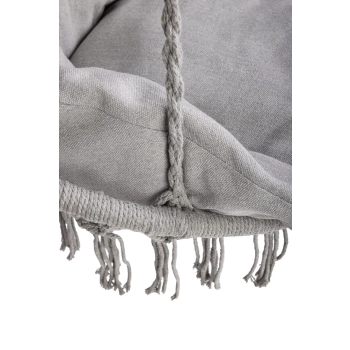 Huśtawka ogrodowa LULILO bocianie gniazdo z poduszką XXL szare 80cm 150kg