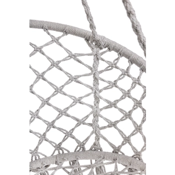 Huśtawka ogrodowa LULILO bocianie gniazdo z poduszką XXL szare 80cm 150kg