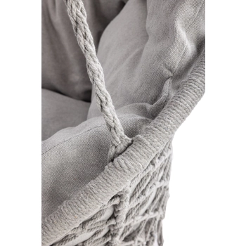 Huśtawka ogrodowa LULILO bocianie gniazdo z poduszką XXL szare 80cm 150kg