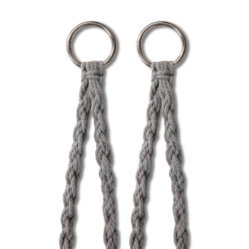 Huśtawka ogrodowa LULILO bocianie gniazdo z poduszką XXL szare 80cm 150kg