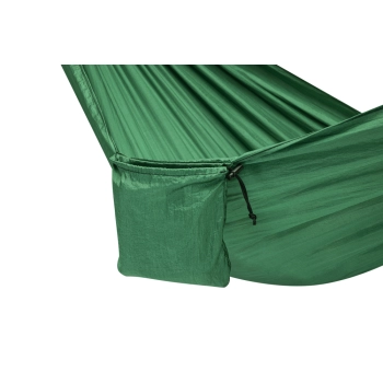 Hamak biwakowy turystyczny podróżny przenośny na biwak 260cm 120kg + pokrowiec zielony
