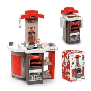 Kuchnia dla dzieci kran palniki elektryczne dźwięki składana walizka na kółkach