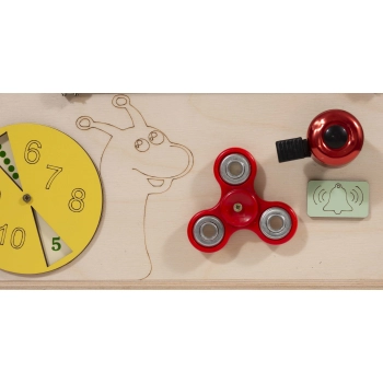 Pufa ze schowkiem dla dzieci kostka manipulacyjna