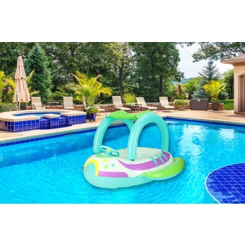 Kółko do pływania koło dmuchane z kierownicą pontonik dla dzieci z siedziskiem BESTWAY 34149