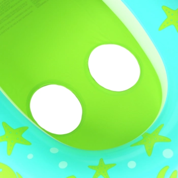 Kółko do pływania koło dmuchane dla niemowląt pontonik z daszkiem BESTWAY 34091 zielone