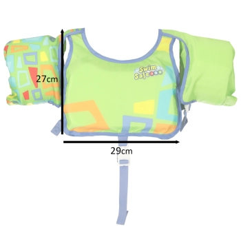 Kamizelka piankowa z rękawkami do pływania kapok dla dzieci 3-6 lat 19-30 kg BESTWAY 32174 zielona