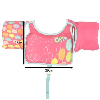 Kamizelka piankowa z rękawkami do pływania kapok dla dzieci 3-6 lat 19-30 kg BESTWAY 32174 różowa