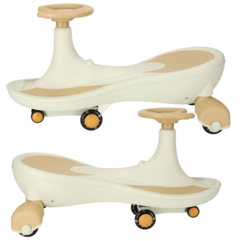 Jeździk grawitacyjny LED Swing Fix S4 świecące koła z muzyką grający 76cm złoto-biały max 100kg