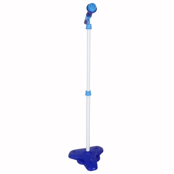 Gitara elektryczna rockowa ze wzmacniaczem mikrofonem dla dzieci niebieska