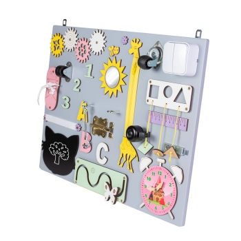 Tablica manipulacyjna drewniana szara 50 x 37,5 cm