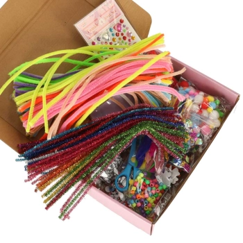 Zestaw kreatywny dla dzieci plastyczny rękodzieło do prac ręcznych XXXL 1200 elementów