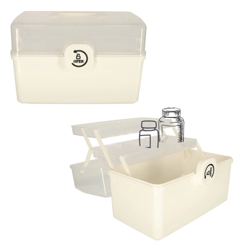 Organizer na leki pojemnik pudełko kasetka apteczka duży XXL na zamek skrzynka 34x19x22,5cm