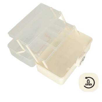 Organizer na leki pojemnik pudełko kasetka apteczka duży XXL na zamek skrzynka 34x19x22,5cm