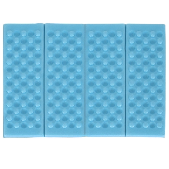 Mata piankowa składana do siedzenia turystyczna niebieska