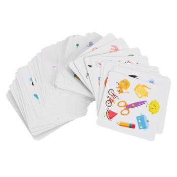 Gra na spostrzegawczość znajdź parę Crazy Flip 54 karty i dzwonek