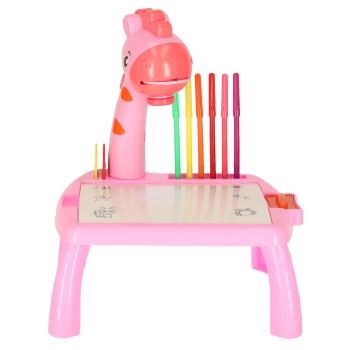 Projektor rzutnik stolik stół do rysowania żyrafa różowa