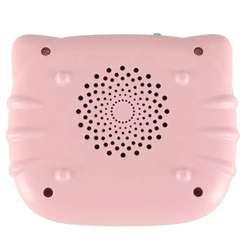 Zabawka edukacyjna czytnik do fiszek kart edukacyjnych do nauki słówek z języka angielskiego 112 kart różowy