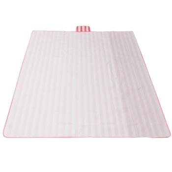 Mata plażowa wodoodporna koc piknikowy plażowy składany torba XXL 200x200cm różowa