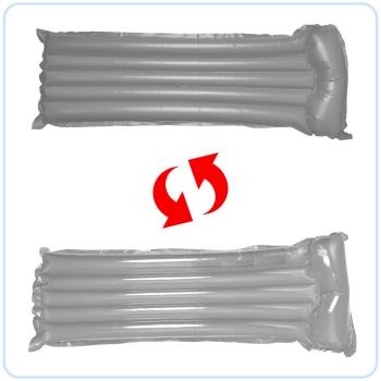 Materac dmuchany plażowy do pływania na basen wodę BESTWAY 44013 szary 90kg 183cm