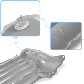 Materac dmuchany plażowy do pływania na basen wodę BESTWAY 44013 szary 90kg 183cm