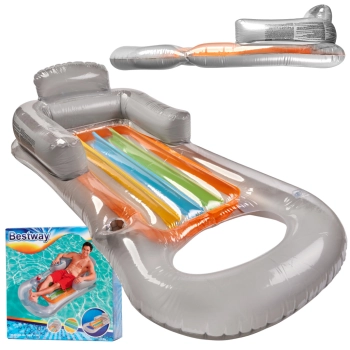 Materac dmuchany fotel BESTWAY 43028 szary