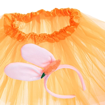 Kostium strój karnawałowy króliczek spódniczka tiulowa opaska marchewka